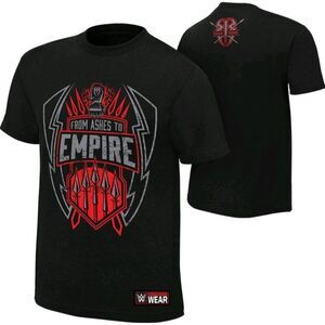 WWE Roman Reigns "From Ashes To Empire" Tee 3X Black Graphic Authentic T-Shirt